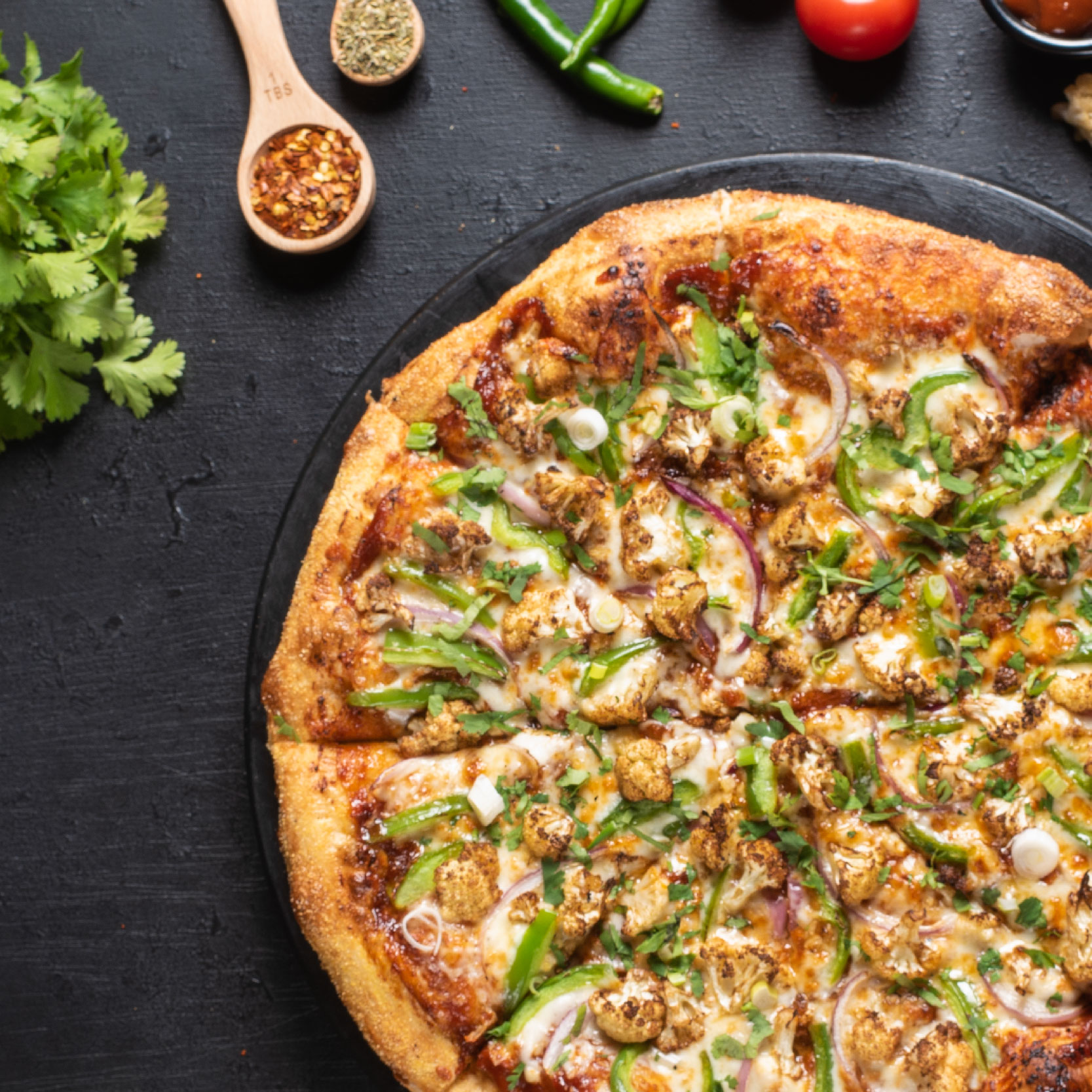 Gobi Manchurian Pizza