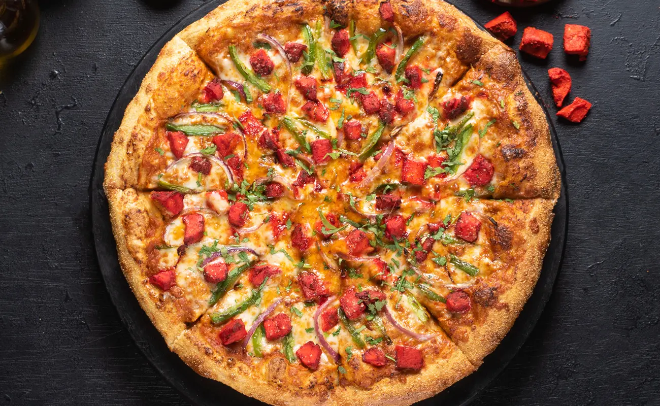 Pizzawala's Chicken Tikka Pizza.