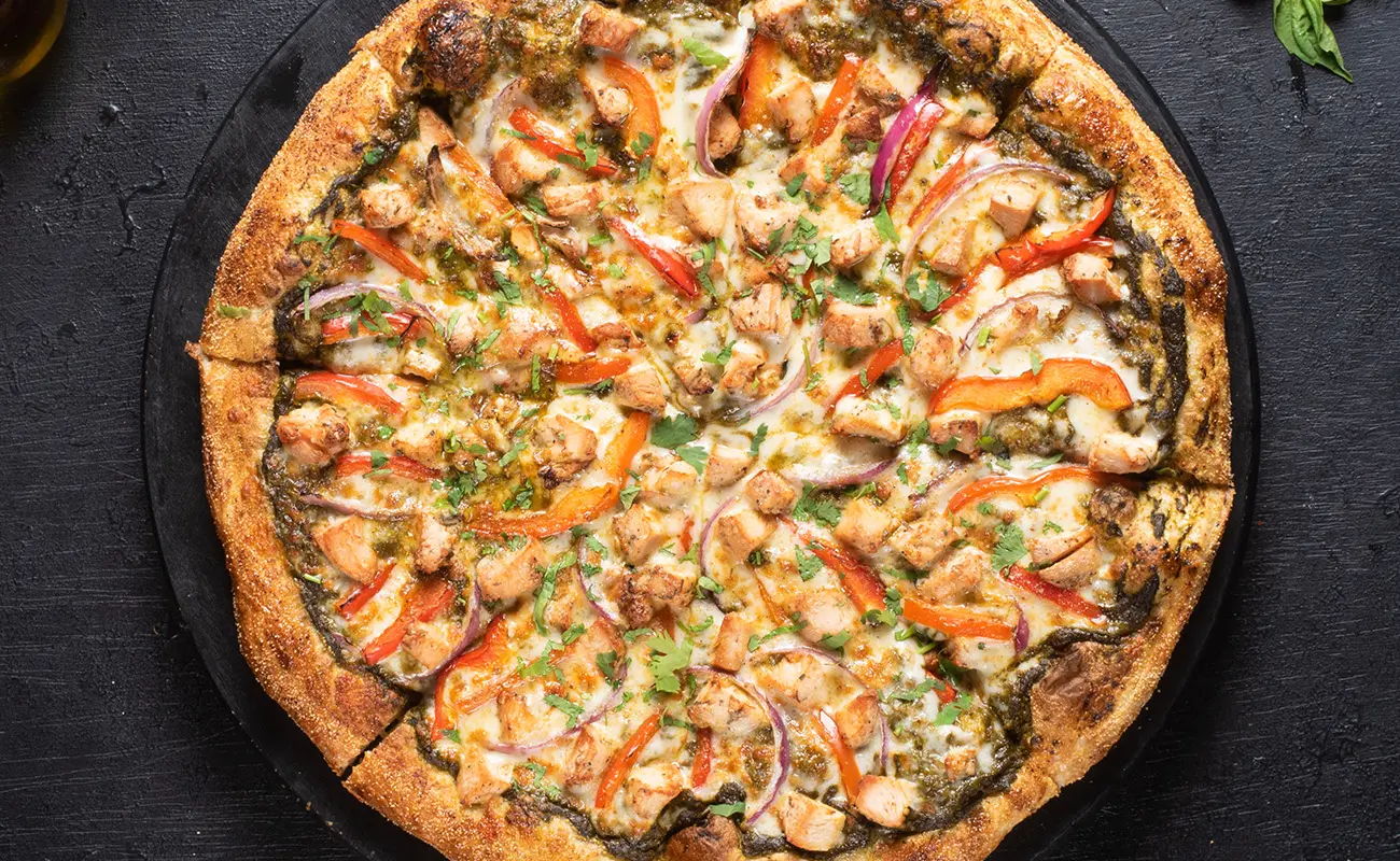 Pizzawala's Saag Chicken Pizza